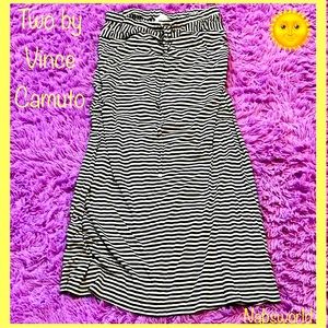 🦋NWOT: Two by Vince Camuto black and white striped maxi skirt